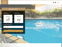 Tablet Screenshot of chiangmaigatehotel.com